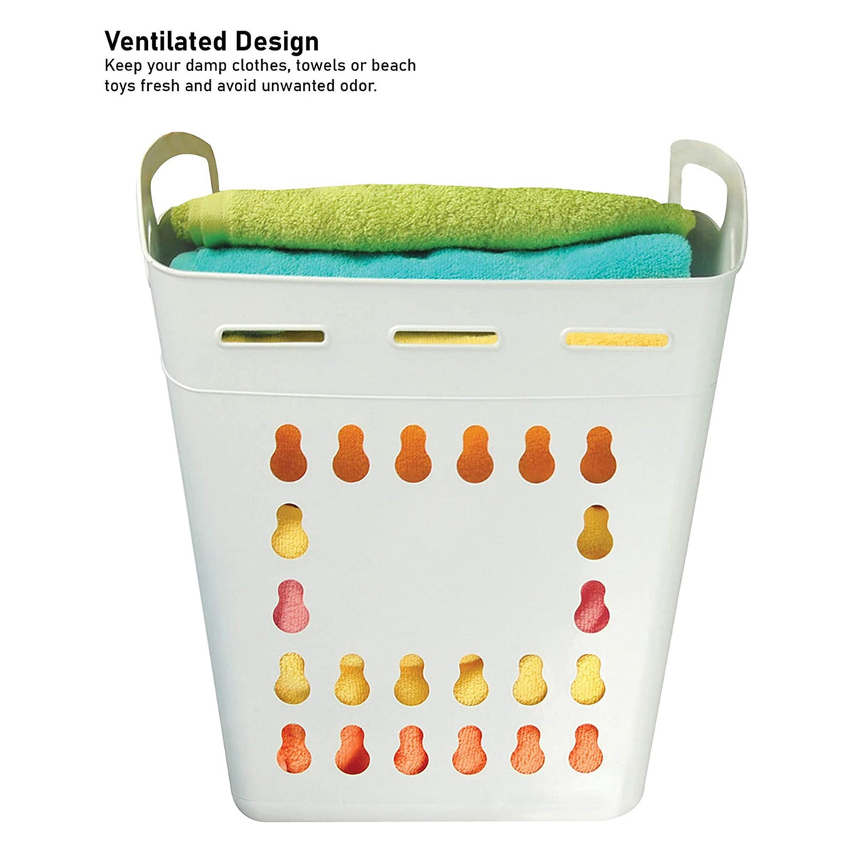 United Solutions Laundry Basket & Hands Free Shoulder Strap (3 Pack) (Open Box)