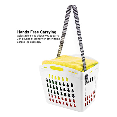 United Solutions Laundry Basket & Hands Free Shoulder Strap (3 Pack) (Used)