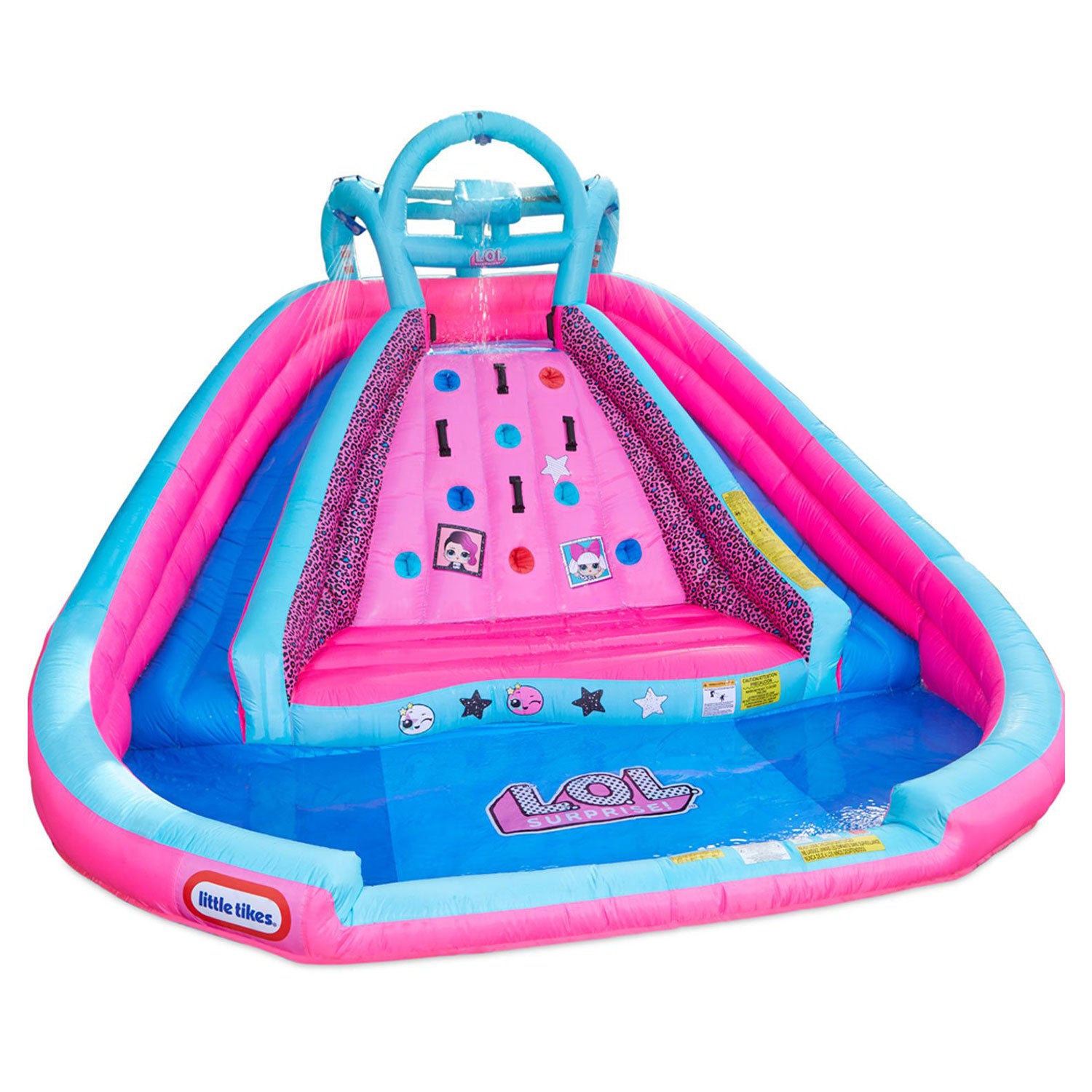 Little Tikes 650451C LOL Surprise Inflatable River Race Water Slide with Blower
