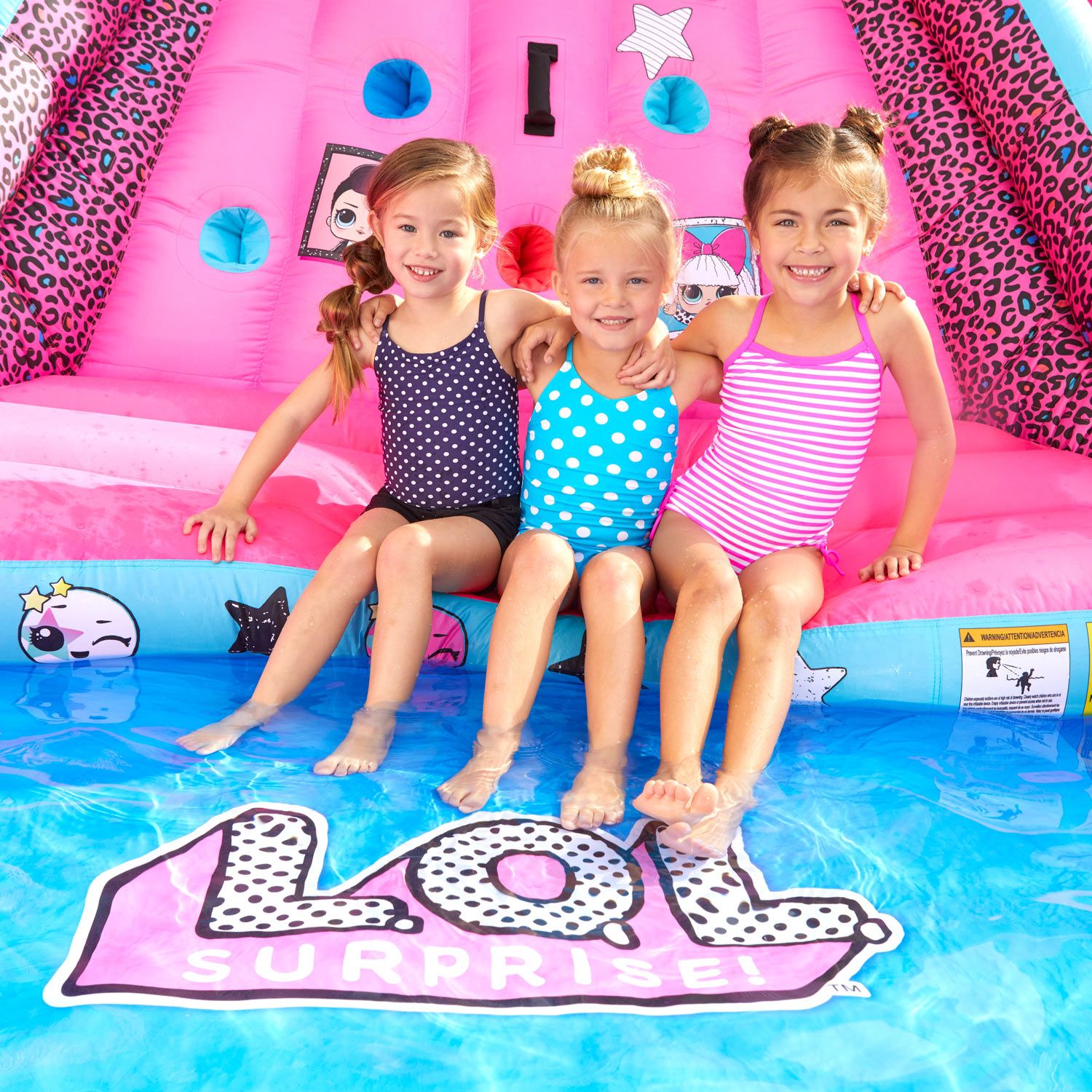 Little Tikes 650451C LOL Surprise Inflatable River Race Water Slide with Blower
