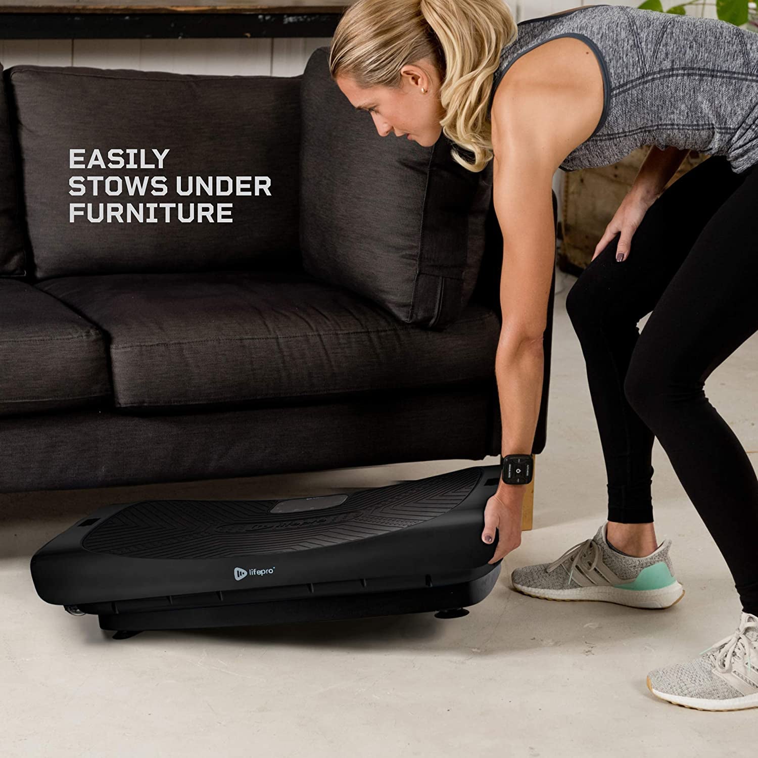 LifePro Rumblex 4D Pro Vibration Plate Body Exercise Equipment Machine, Black