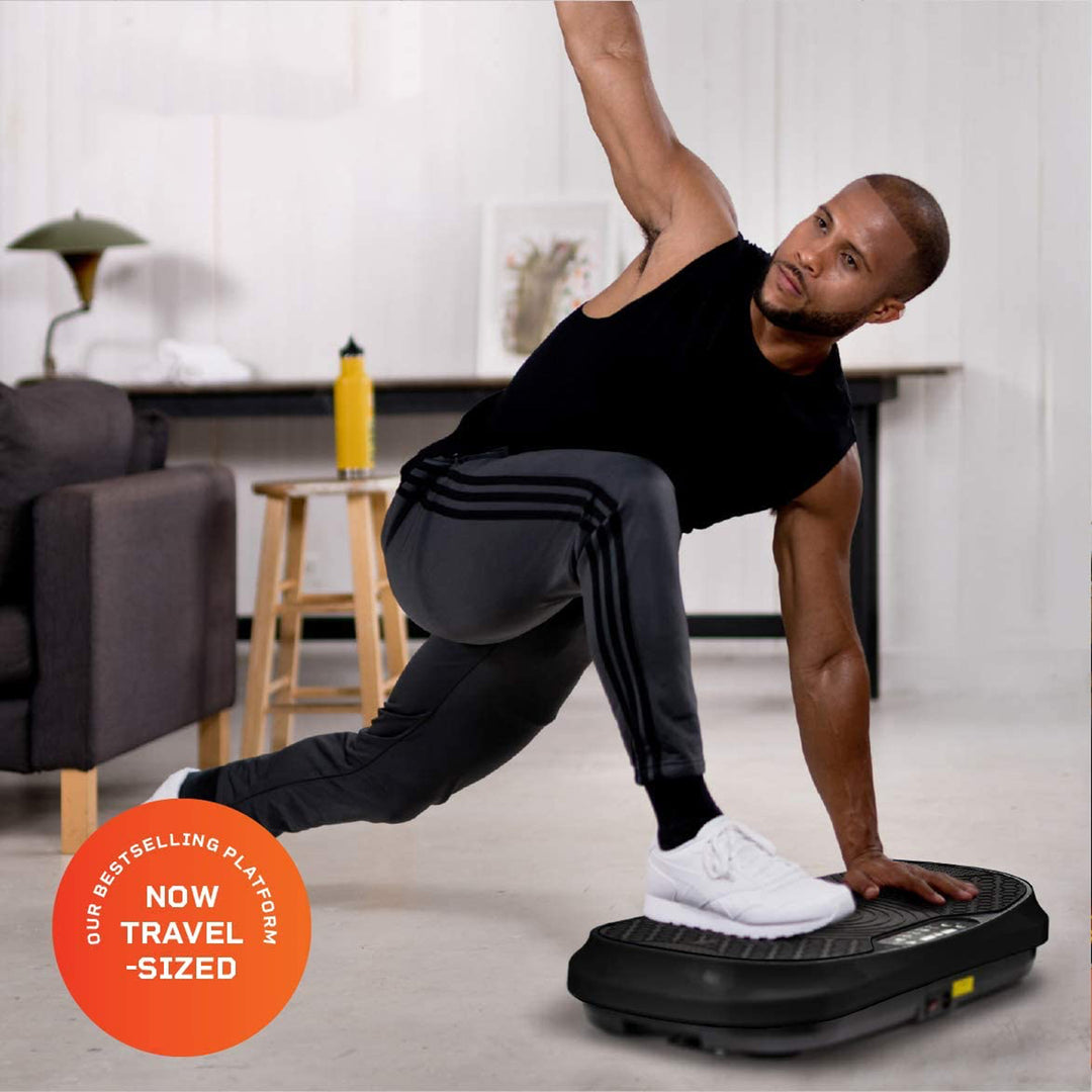 LifePro Waver Mini Vibration Plate Full Body Exercise Machine, Black (Open Box)