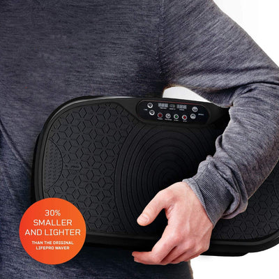 LifePro Waver Mini Vibration Plate Full Body Exercise Machine, Black (Open Box) - VMInnovations