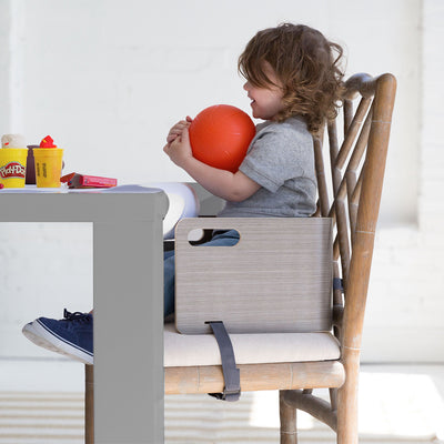 Little Partners MOD Baby and Toddler Wooden High Chair Booster Seat, Slate Gray - VMInnovations