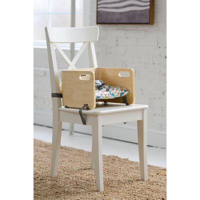 Little Partners MOD Baby Toddler Booster Seat w/ Cushion, Geo Shapes, Natural - VMInnovations