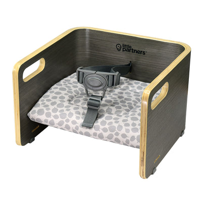 Little Partners MOD Baby Toddler Booster Seat w/ Cushion, Fall Leaves, Grey - VMInnovations