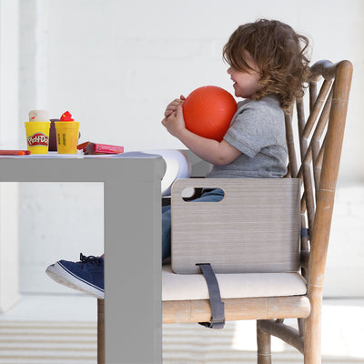Little Partners MOD Baby Toddler Booster Seat w/ Cushion, Fall Leaves, Grey - VMInnovations