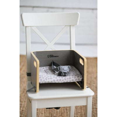 Little Partners MOD Baby Toddler Booster Seat w/ Cushion, Fall Leaves, Grey - VMInnovations
