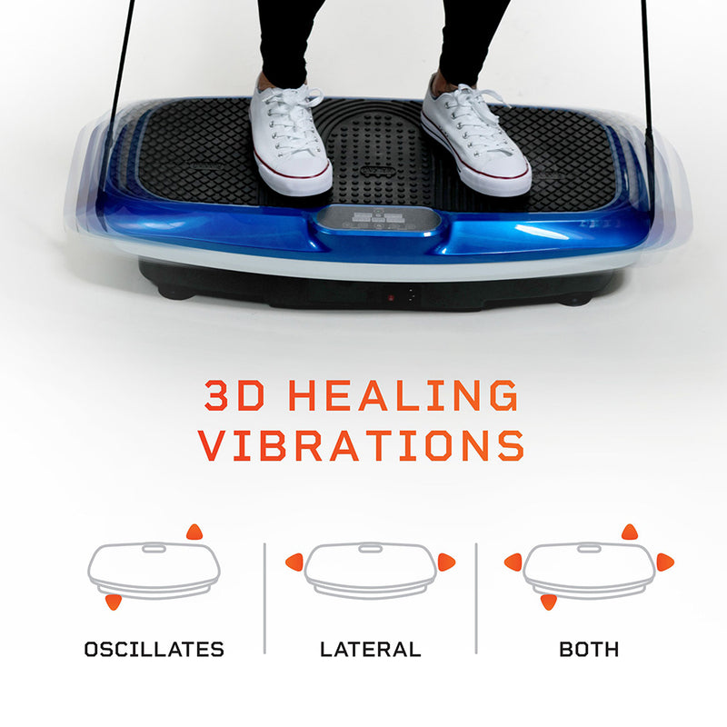 Lifepro Hovert 3D Vibration Plate Body Exercise Workout Machine, Blue (Open Box)