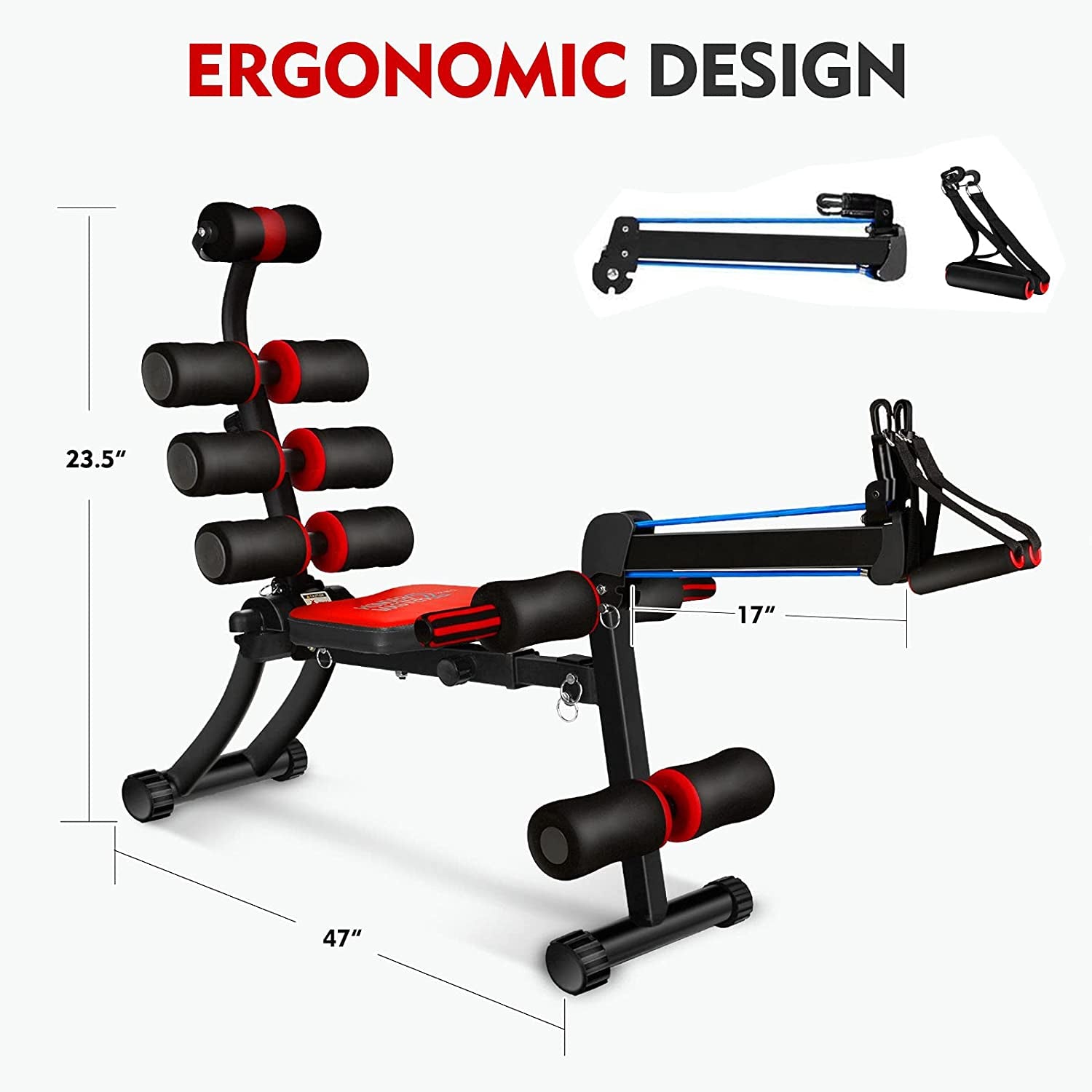 MBB 22in1 Wonder Master Foldable Abdominal Workout Chair, Black (For Parts) - VMInnovations