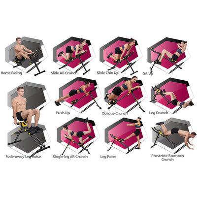 MBB Abdominal Home Gym Exercise Chair & Wonder Master Abdominal Workout Chair - VMInnovations