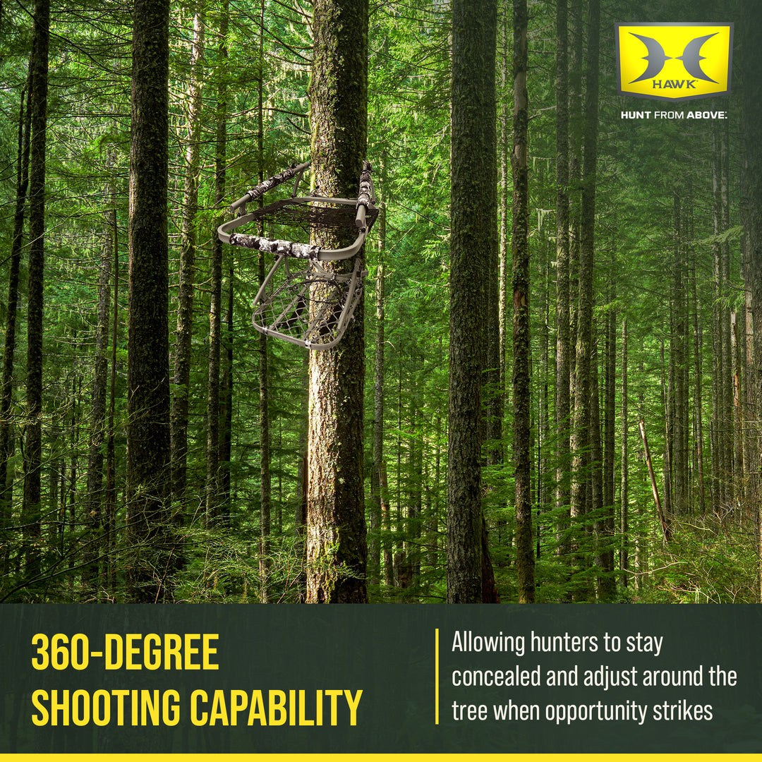 Hawk Ultra-Lite Climber, Tree Stand, Hammock Net Seat, 38.75x23.25" (Open Box)