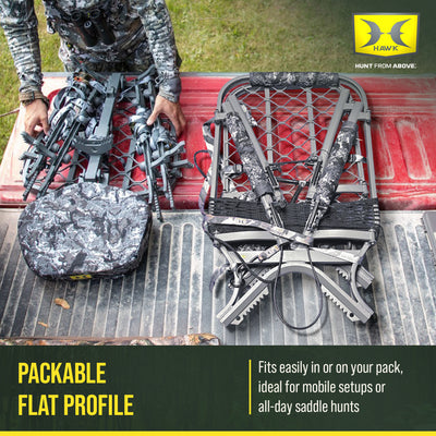 Hawk Ultra-Lite Climber, Tree Stand, Hammock Net Seat, 38.75x23.25" (Open Box)