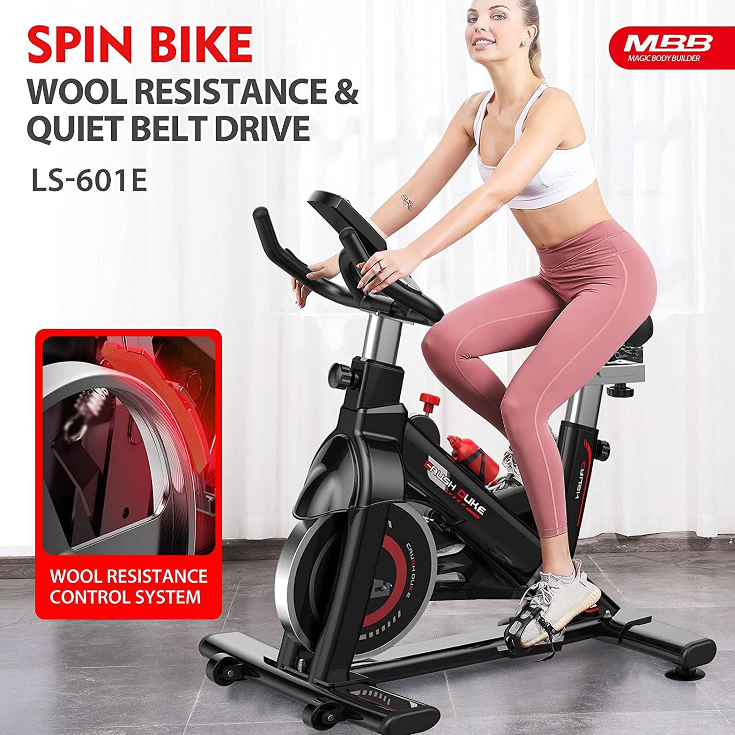 MBB Stationary Cycling Exercise Bike and Wonder Master Abdominal Workout Chair - VMInnovations