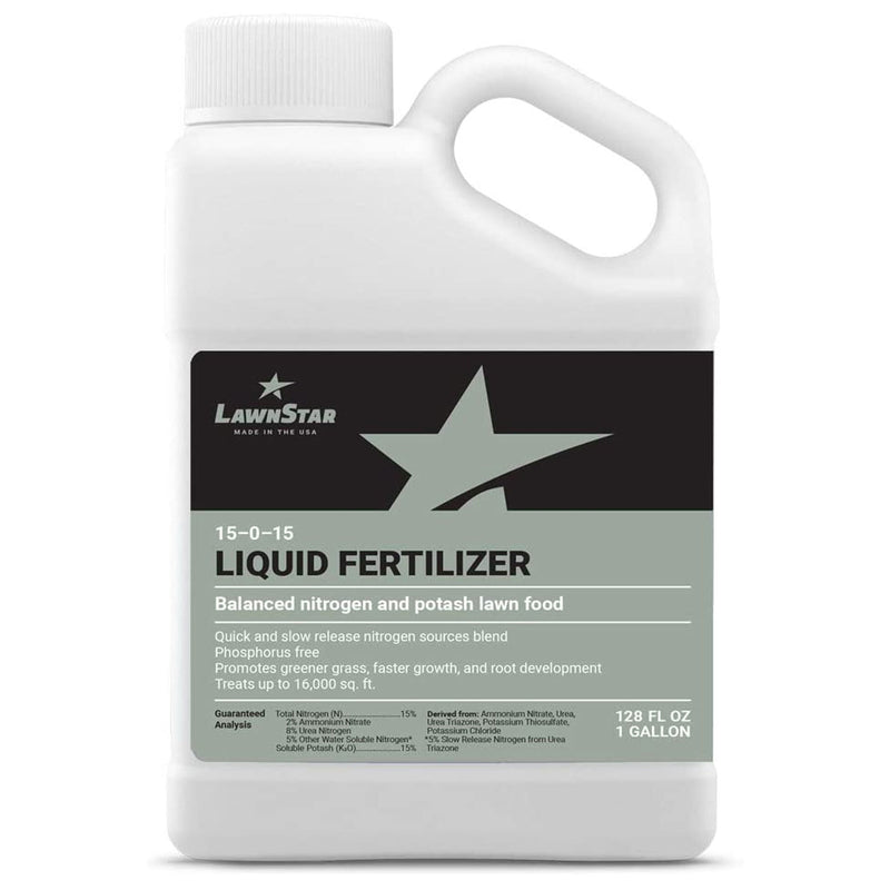 LawnStar 15-0-15 Phosphorous Free Liquid Plant Lawn Garden Fertilizer, 1 Gallon - VMInnovations