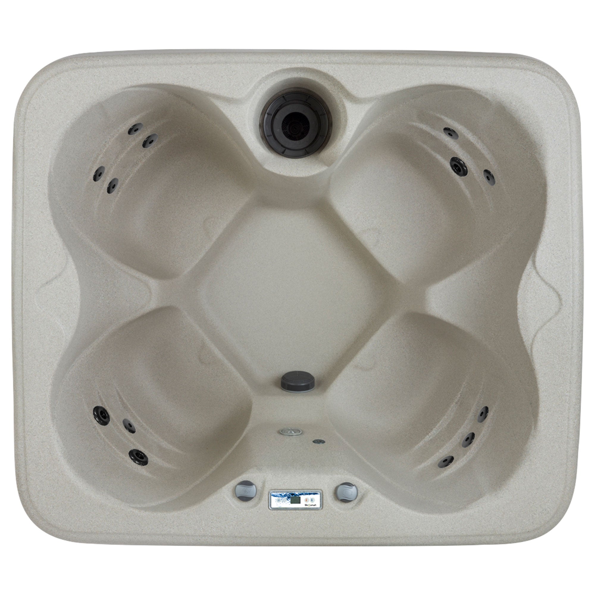 Lifesmart Spas Rock Solid 4-Person Plug & Play Hot Tub Spa with Cover (2 Pack)