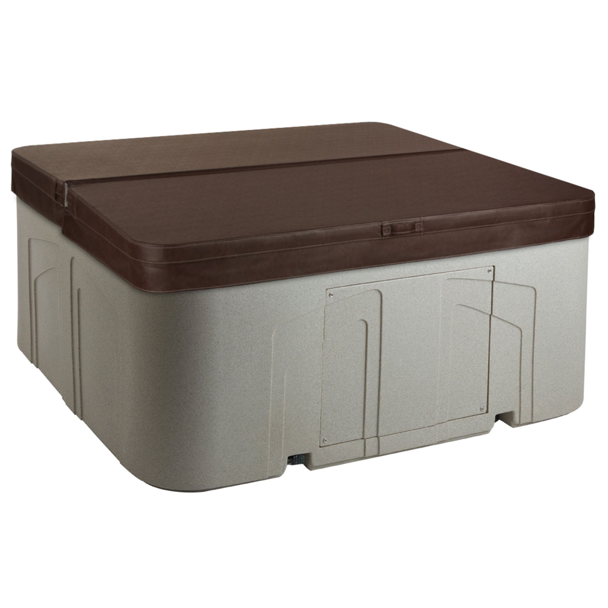 Lifesmart Spas Rock Solid 4-Person Plug & Play Hot Tub Spa with Cover (2 Pack)