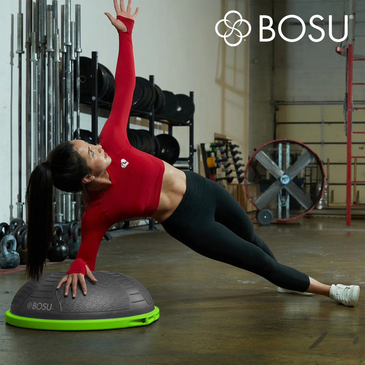 Bosu NEXGEN Balance Strength Trainer, Home Gym Workout Equipment, 26",Cosmic Ash