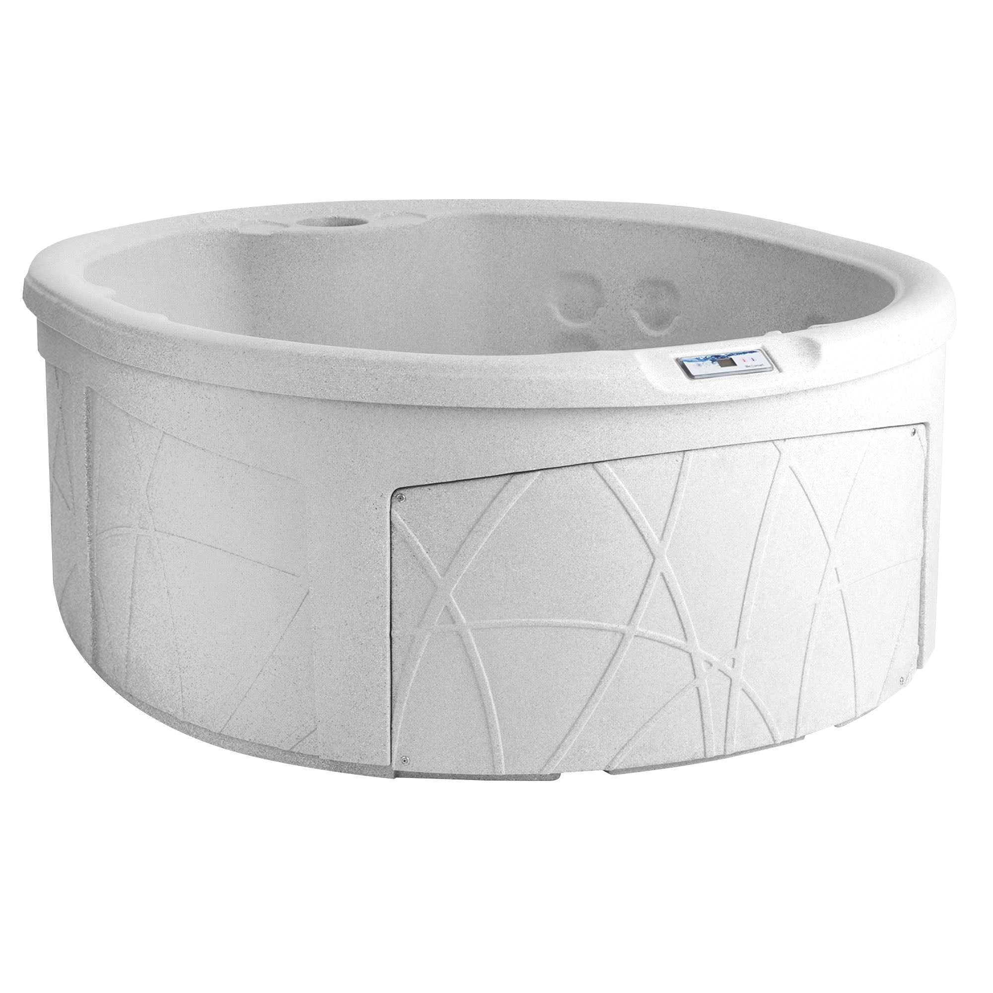 LifeSmart LS200 Large 4 Person 13 Jet Sea Salt Spa with Protective Locking Cover