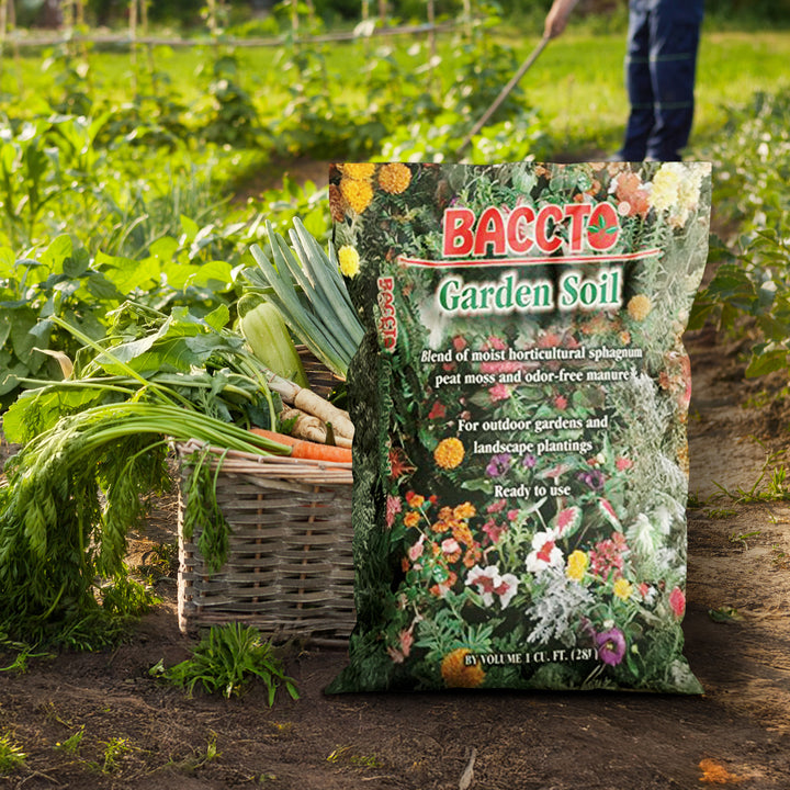 Michigan Peat Company BACCTO Garden Soil for Plants and Vegetables, 1 Cubic Foot - VMInnovations