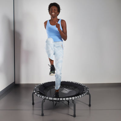 JumpSport Home Gym 39" Heavy Duty Fitness Trampoline w/4-In-1 DVD, Black (Used) - VMInnovations