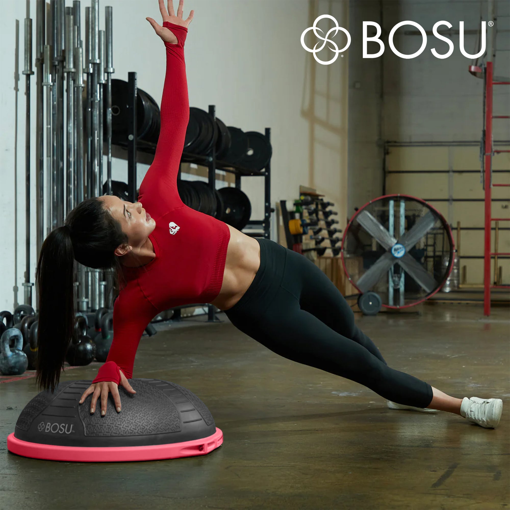 Bosu NEXGEN Balance Strength Trainer, Home Gym Workout Equipment, 26",Cosmic Ash - VMInnovations