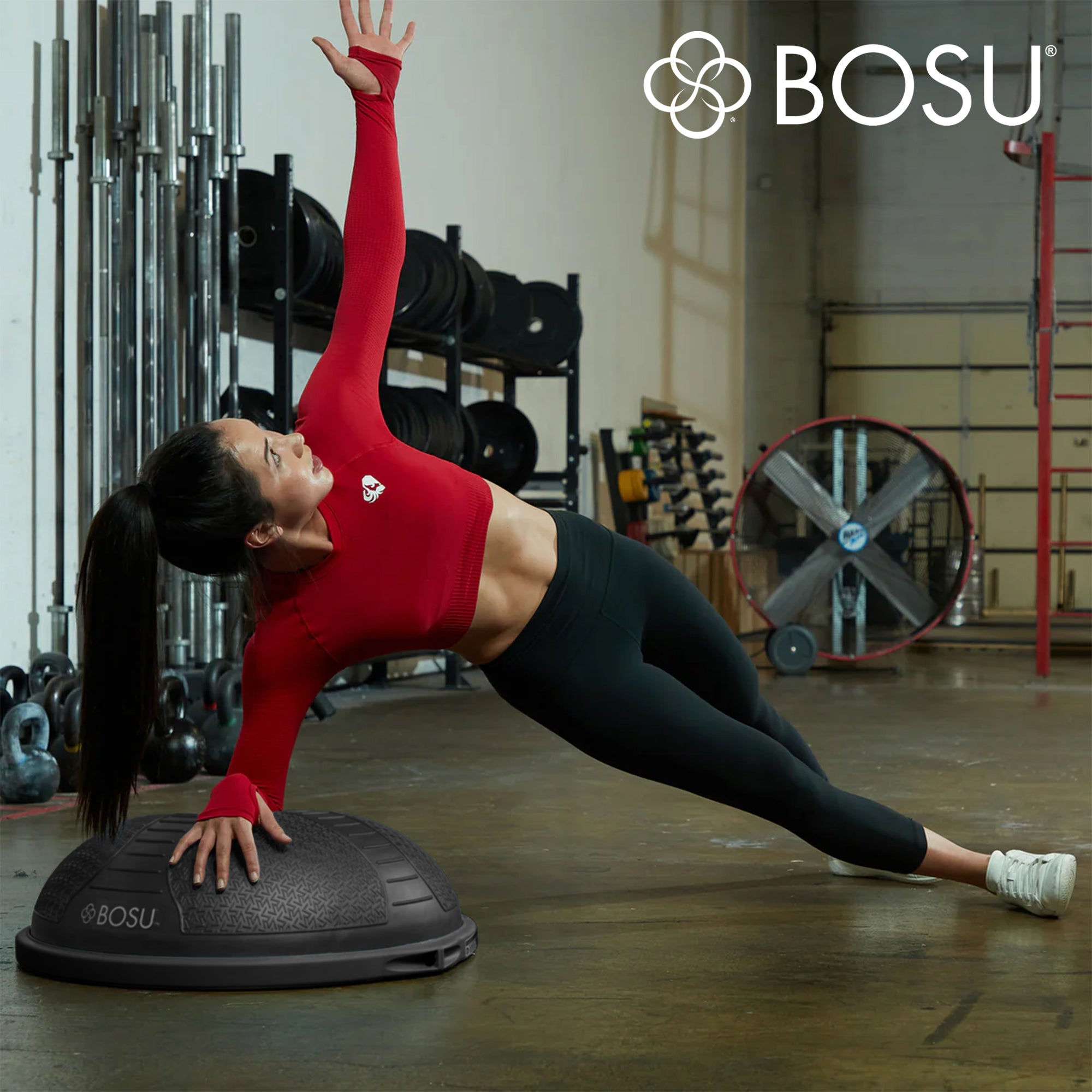 Bosu NEXGEN Balance Strength Trainer, Home Gym Workout Equipment, 26", Black - VMInnovations