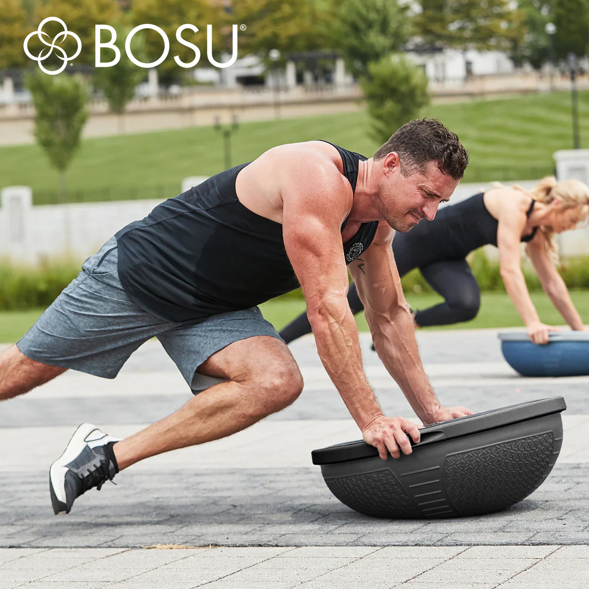 Bosu NEXGEN Balance Strength Trainer, Home Gym Workout Equipment, 26", Black - VMInnovations