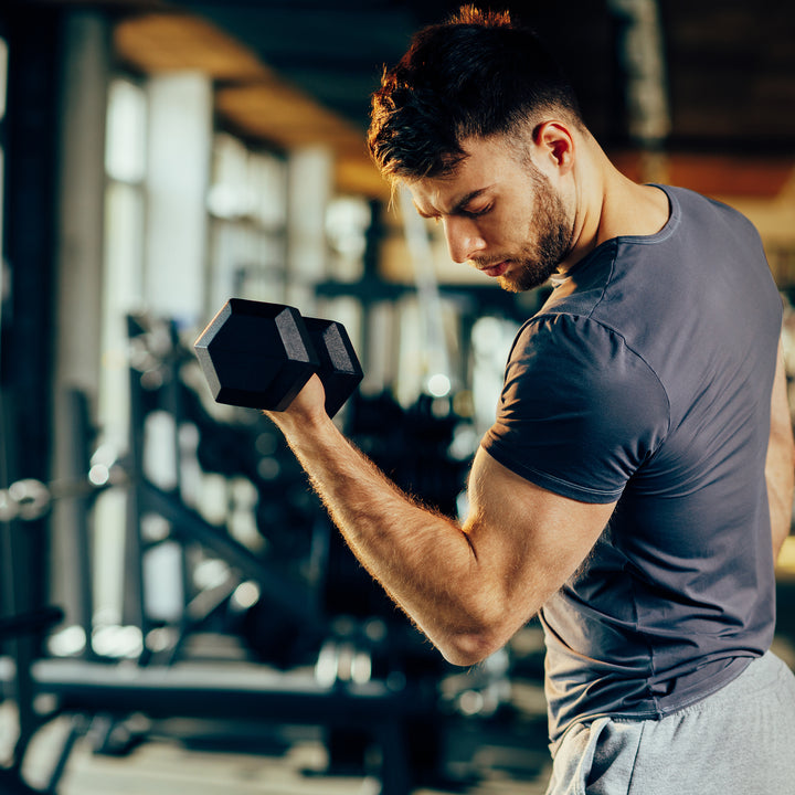 Signature Fitness Hex Dumbbells Strength Training Workout Equipment Set, 25 lbs