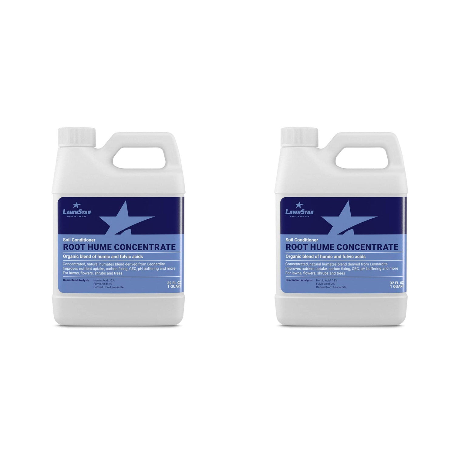 LawnStar Organic Fulvic Acid Root Hume Blend Lawn Soil Conditioner, 32 Oz (2 Pk)
