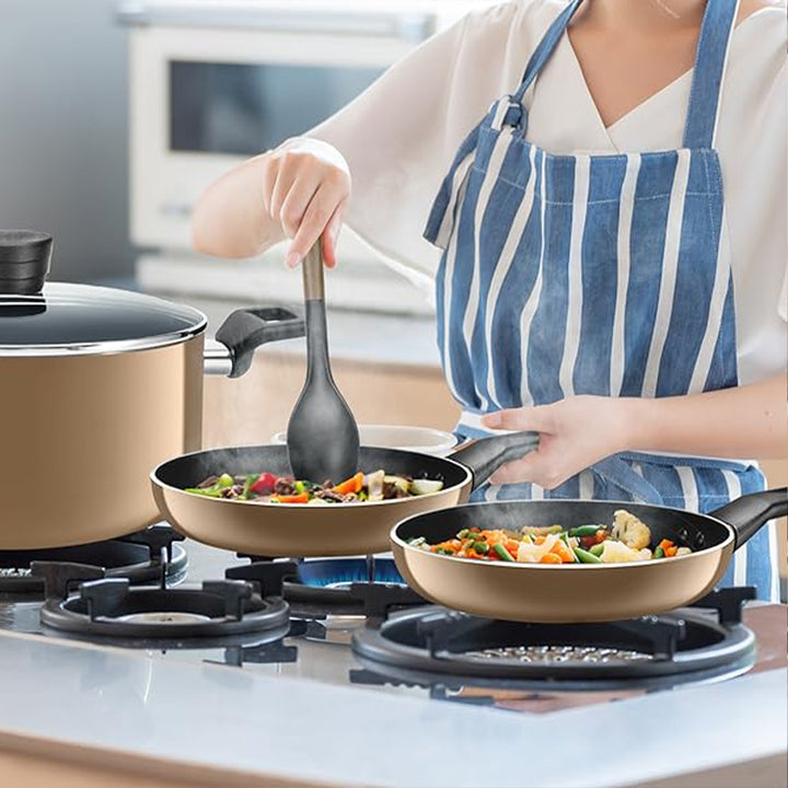 SereneLife 11Pc Pots and Pans Non Stick Chef Kitchenware Cookware Set (Open Box) - VMInnovations