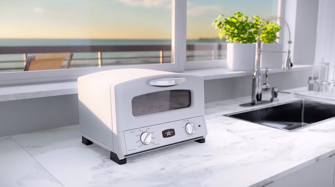 Sengoku SET-G16A(W) HeatMate Graphite Toaster Oven, 120V, Eggshell White (Used) - VMInnovations