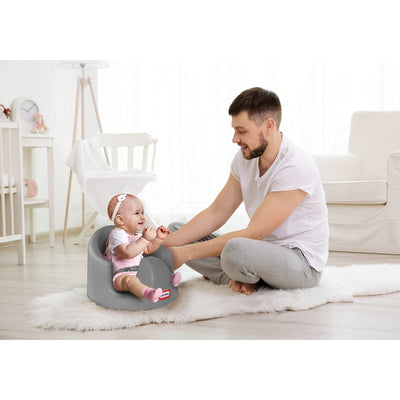 Little Tikes My First Seat Infant Foam Floor Support Baby Chair, Grey (3 Pack)