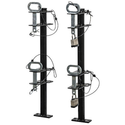 Buyers LT18 Steel Lockable Landscaping Trailer Weed Eater Trimmer Rack w/ Locks