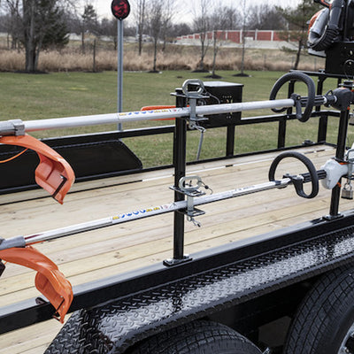 Buyers LT18 Steel Lockable Landscaping Trailer Weed Eater Trimmer Rack w/ Locks