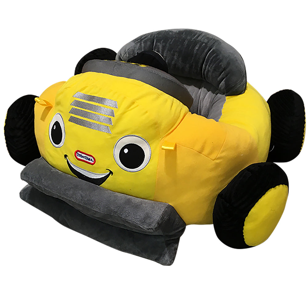 Little Tikes Digger Dump Truck Plush Car Baby Toddler Lounger Seat, Yellow Truck - VMInnovations