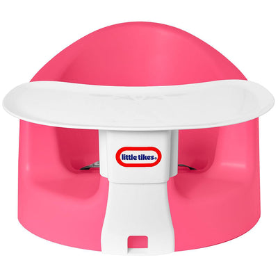 Little Tikes Infant Foam Floor Chair with Feed and Play Tray, Pink (Used)