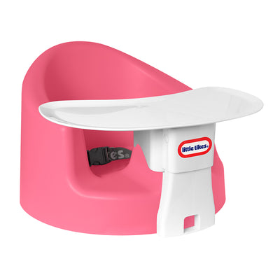 Little Tikes Infant Foam Floor Chair with Feed and Play Tray, Pink (Used)