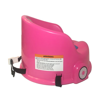 Little Tikes Cozy Coupe Kids Plastic Table Chair Booster Seat with Harness, Pink - VMInnovations