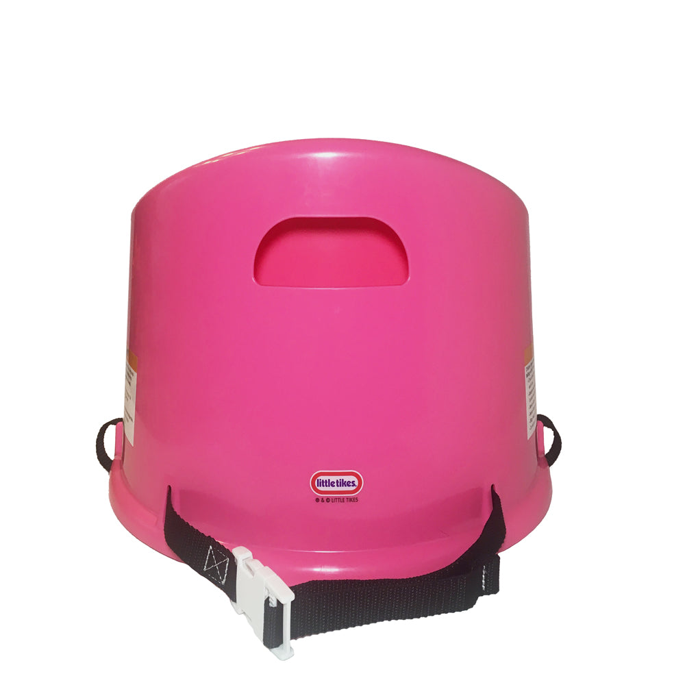 Little Tikes Cozy Coupe Kids Plastic Table Chair Booster Seat with Harness, Pink - VMInnovations