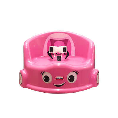 Little Tikes Cozy Coupe Kids Plastic Table Chair Booster Seat with Harness, Pink - VMInnovations