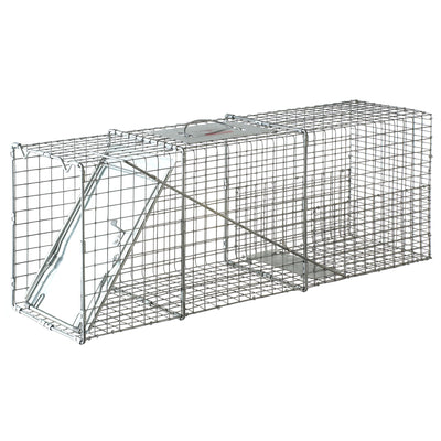 Little Giant Live Reinforced Animal Trap with Single Door Entry, 10 x 32" (Used) - VMInnovations