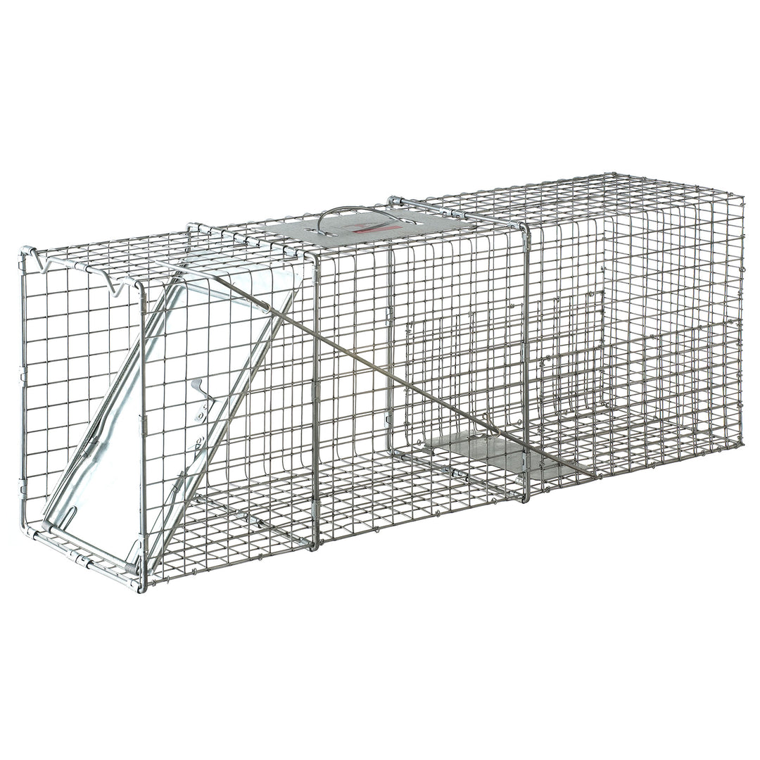Little Giant Reinforced Animal Trap with Single Door Entry, 10" x 32" (Open Box) - VMInnovations