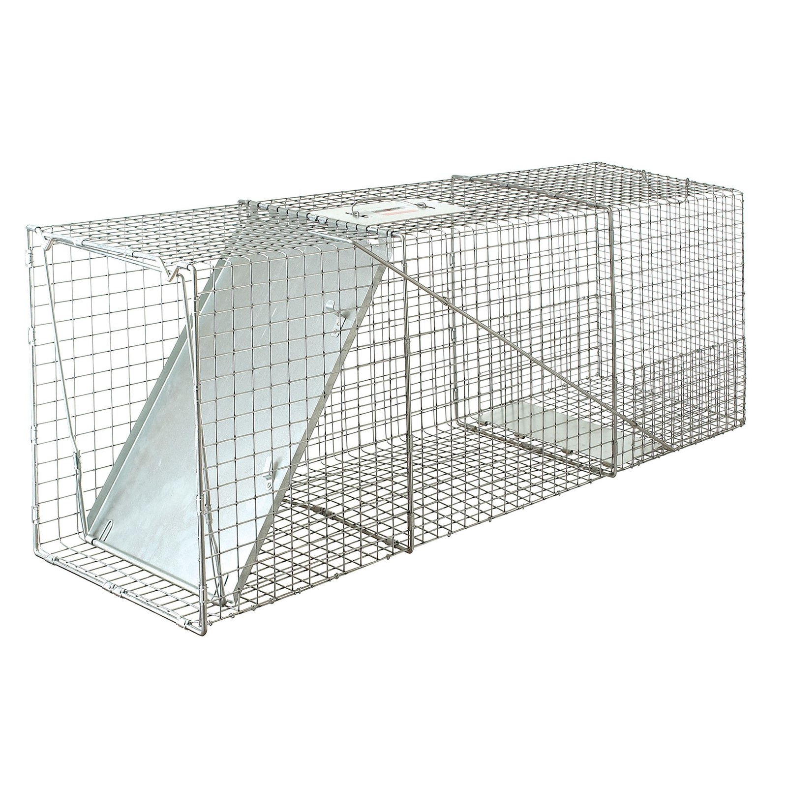 Little Giant Live Reinforced Animal Trap with Single Door Entry, 17 x 42 Inches - VMInnovations