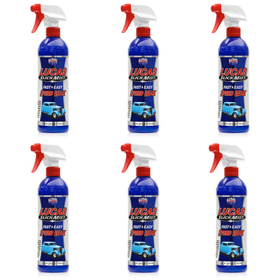 Lucas Oil 10160-6 Slick Mist Car/Boat Speed Spray On Wax Polish, 24 Oz (6 Pack)