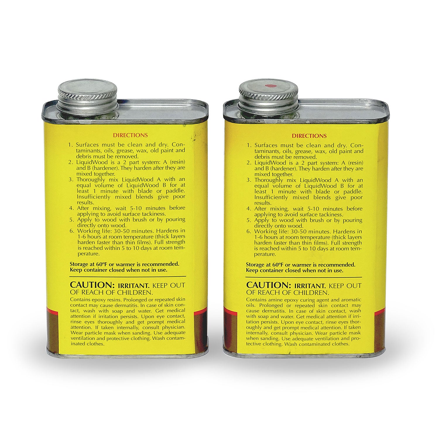 Abatron LW2PKR LiquidWood Epoxy Wood Hardener Compound Parts A and B, 2 Pint Kit - VMInnovations