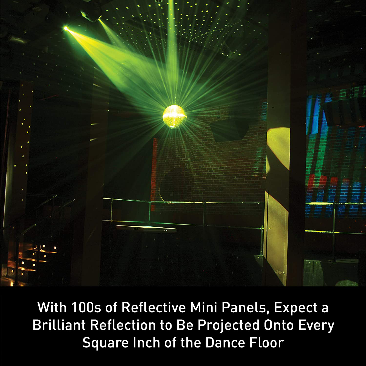 American DJ Lightweight Real Glass 16" Wall Hanging Disco Mirror Ball (Open Box) - VMInnovations