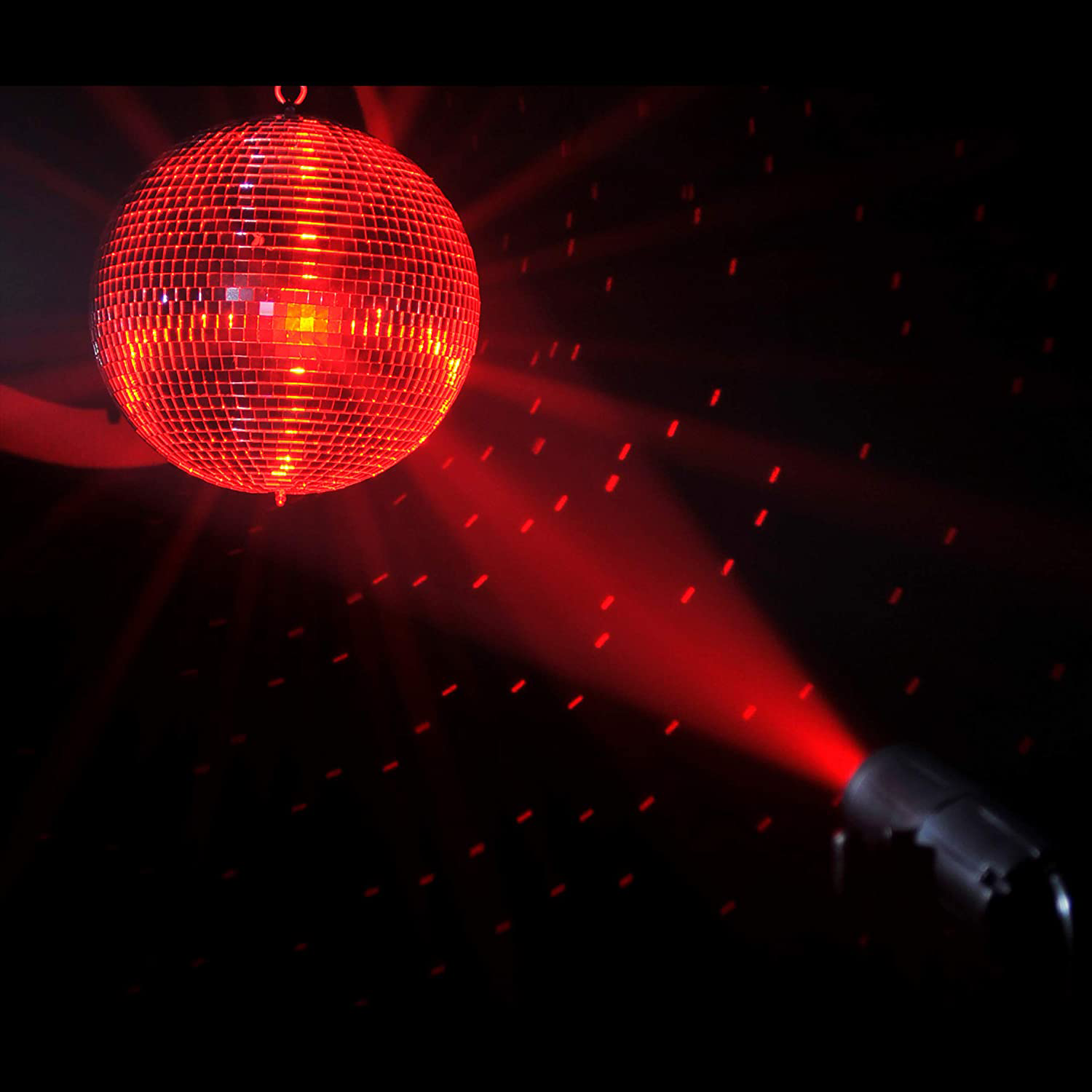 American DJ Lightweight Real Glass 16" Wall Hanging Disco Mirror Ball (Open Box) - VMInnovations