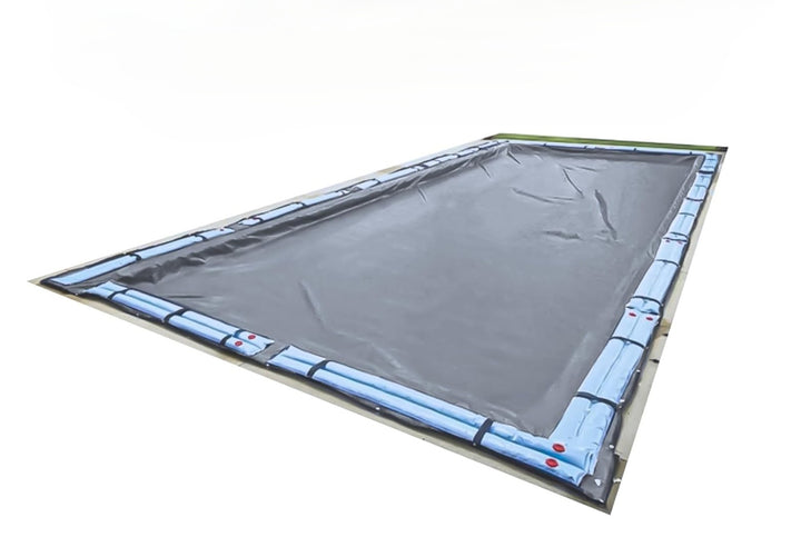 Swimline Hydrotools Silver King Winter Pool Cover for 25 x 45 Ft Inground Pools