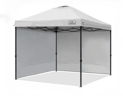 KAMPKEEPER 10x10 Pop Up Canopy Tent w/2 Sidewalls for Outdoor Use (Open Box)